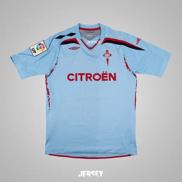 Celta Vigo Retro-Trikot 2008/09 Heim – Vorderseite