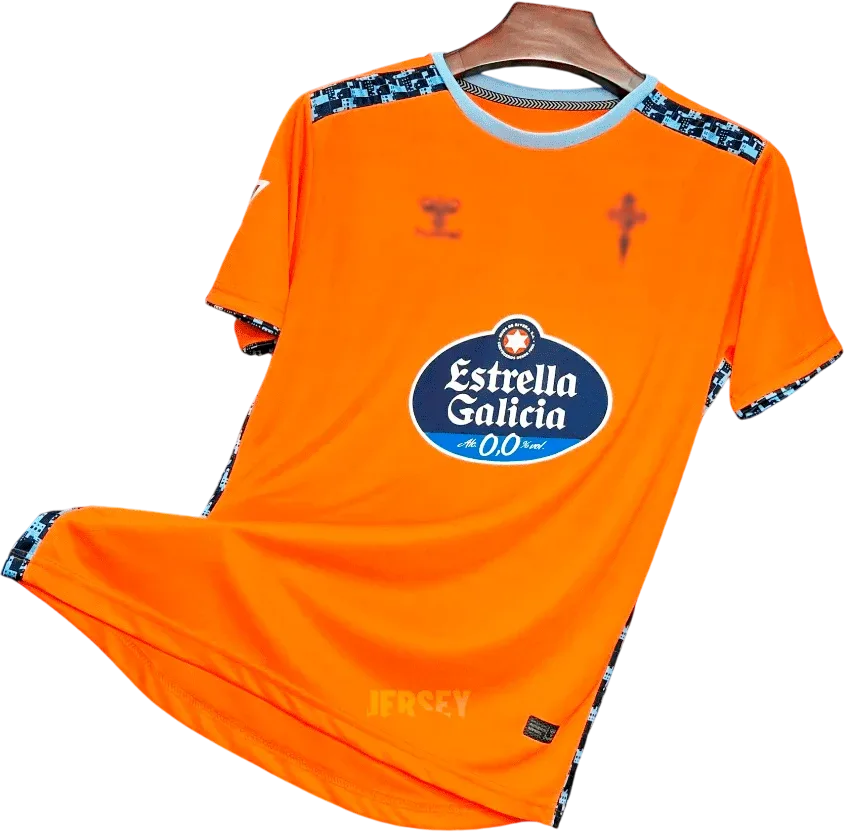 Celta Vigo Retro-Trikot 2024/25 Ausweich – Vorderseite