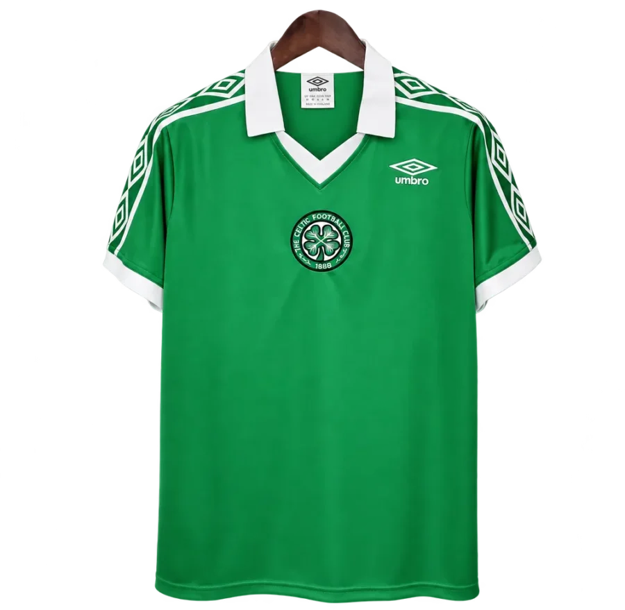 Celtic Glasgow Retro-Trikot 1978–80 Heim – Vorderseite