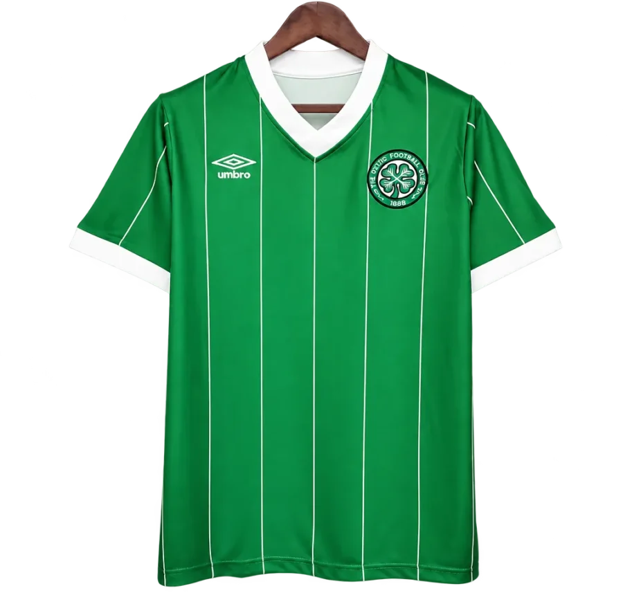 Celtic Glasgow Retro-Trikot 1984–86 Heim – Vorderseite