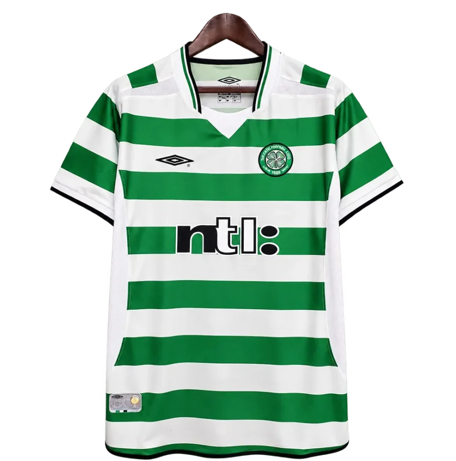 Celtic Glasgow Retro-Trikot 2001–03 Heim – Vorderseite
