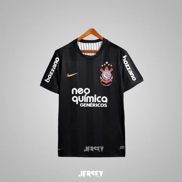 Corinthians São Paulo Retro-Trikot 2010/11 Auswärts – Vorderseite