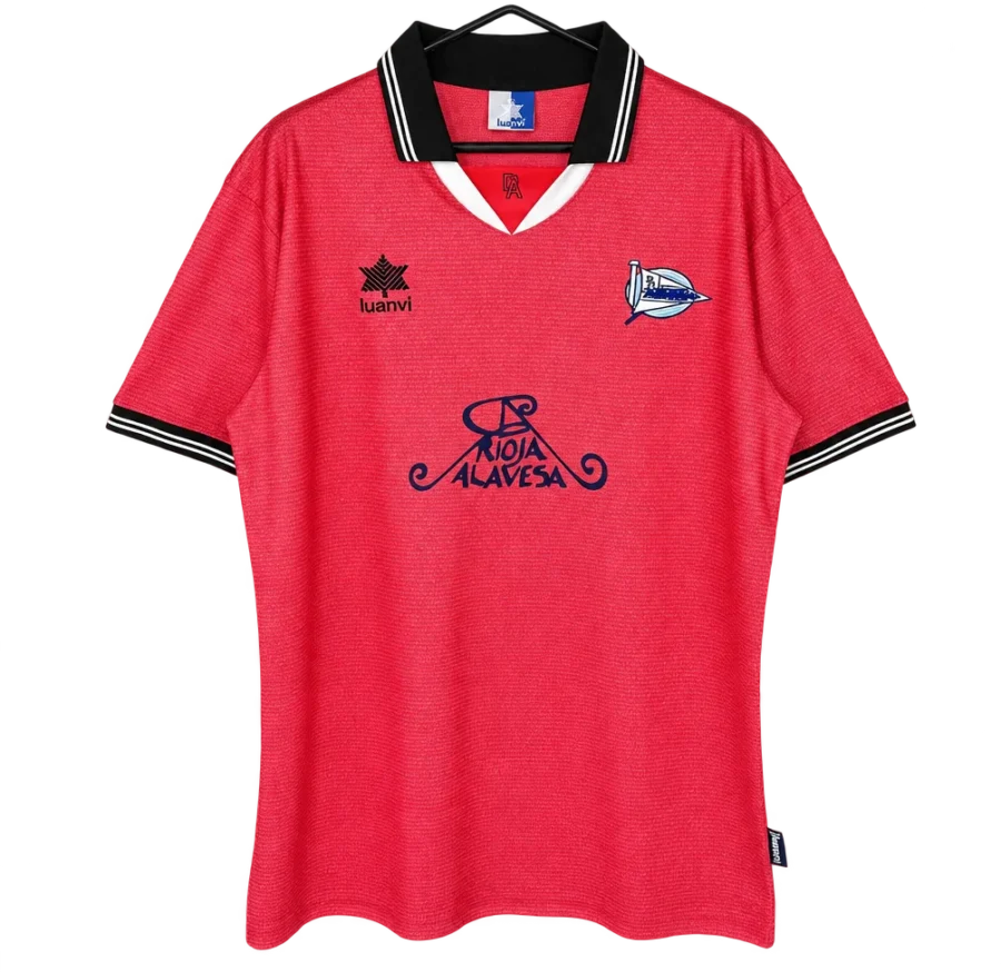 Deportivo Alavés Retro-Trikot 2000/01 Auswärts – Vorderseite