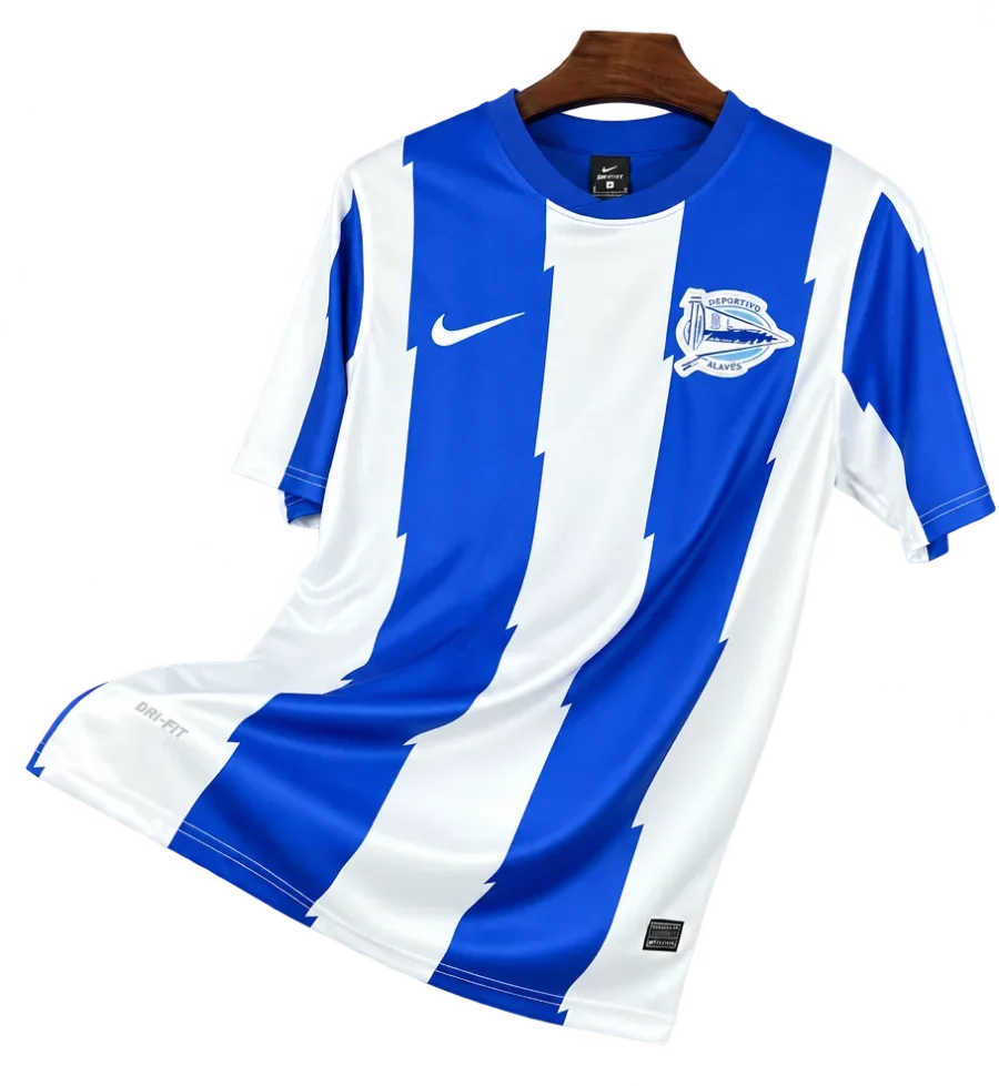 Deportivo Alavés Retro-Trikot 2011/12 Heim – Vorderseite