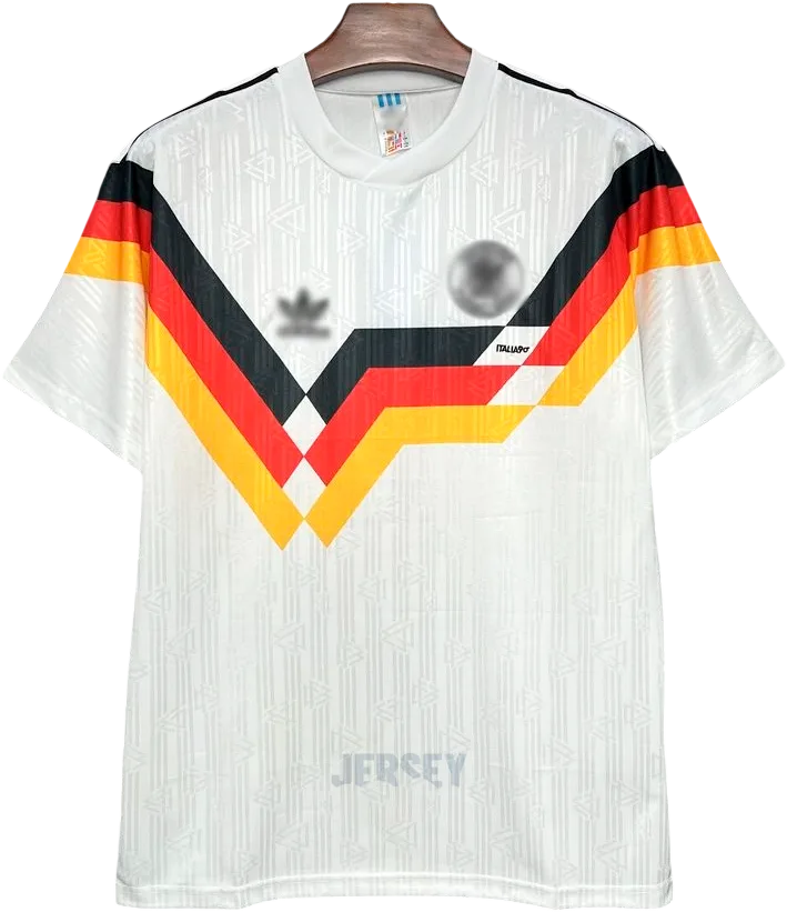 Deutschland Retro-Trikot 1990 Heim – Vorderseite