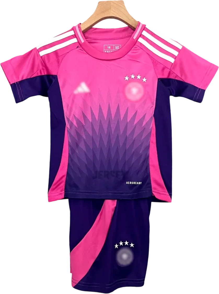 Deutschland Retro-Trikot 2024 Auswärts für Kinder – Vorderseite