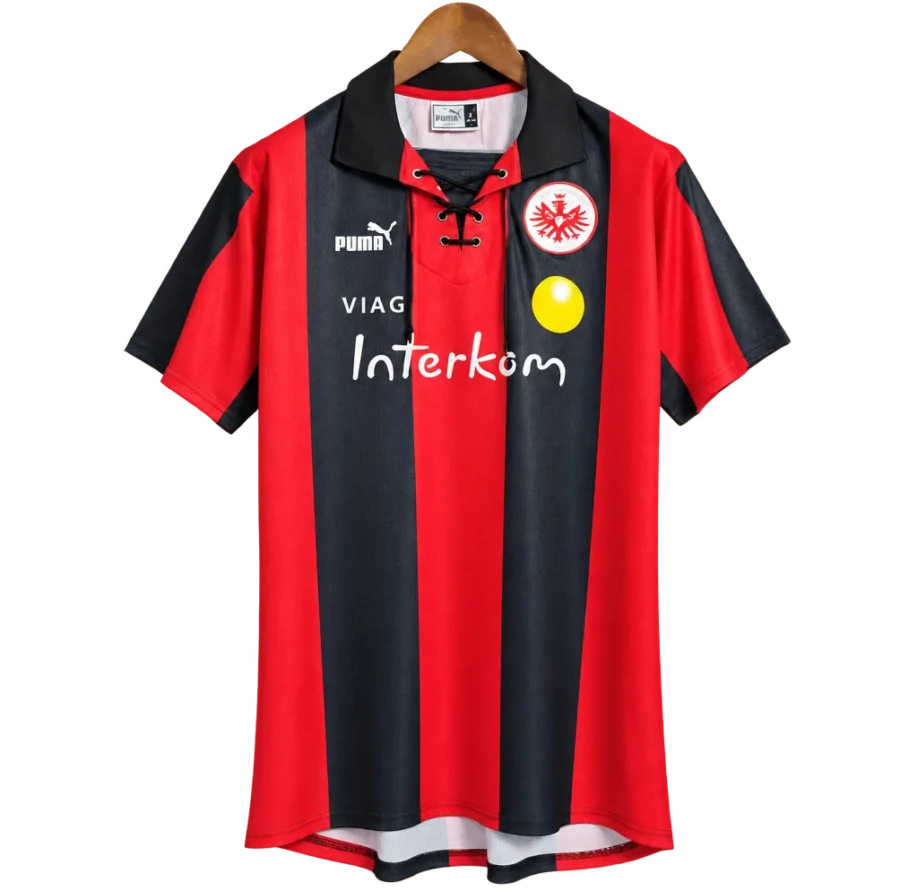 Eintracht Frankfurt Retro-Trikot 1998–00 Heim – Vorderseite