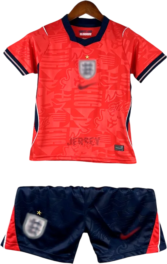 England Retro-Trikot 2026 Auswärts für Kinder – Vorderseite