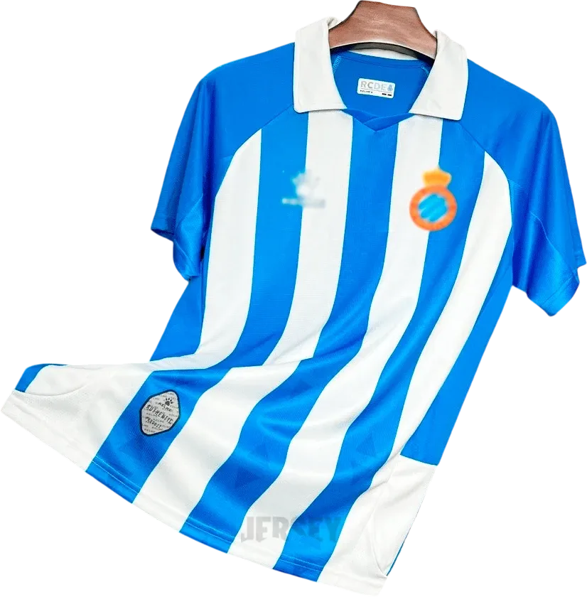 Espanyol Barcelona Retro-Trikot 2024/25 Heim – Vorderseite