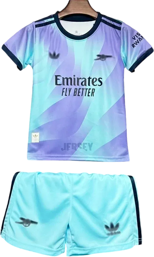 FC Arsenal Retro-Trikot 2024/25 Ausweich für Kinder – Vorderseite