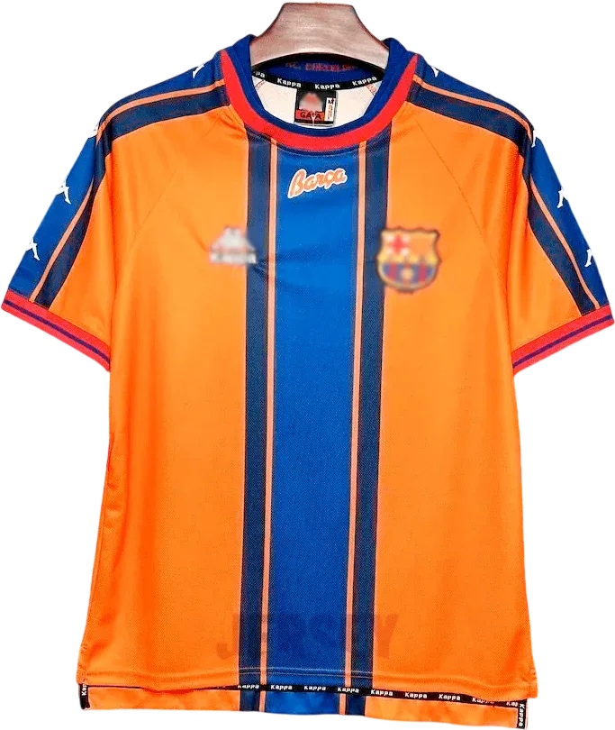 FC Barcelona Retro-Trikot 1997/98 Auswärts – Vorderseite