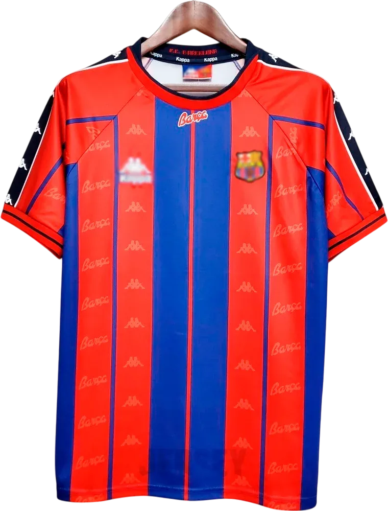 FC Barcelona Retro-Trikot 1997/98 Heim – Vorderseite