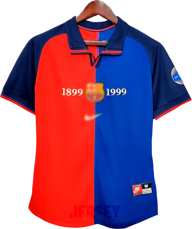FC Barcelona Retro-Trikot 1999/00 Heim – Vorderseite