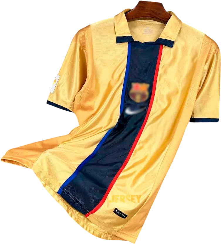 FC Barcelona Retro-Trikot 2001/02 Auswärts – Vorderseite