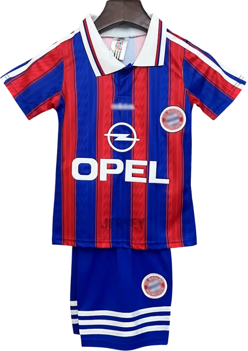 FC Bayern München Retro-Trikot 1995/96 Heim für Kinder – Vorderseite