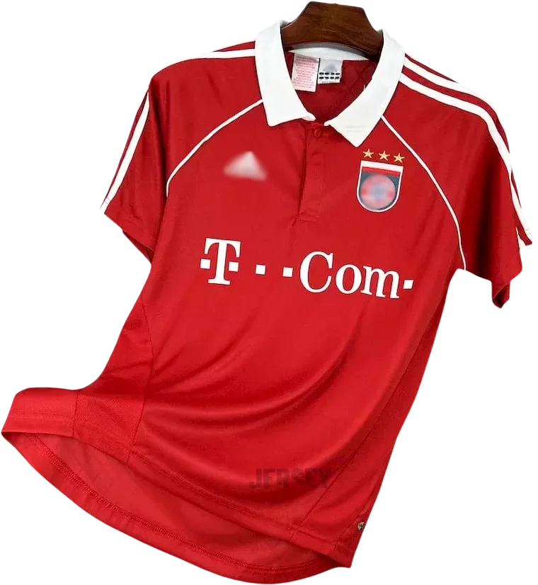 FC Bayern München Retro-Trikot 2005/06 Heim – Vorderseite