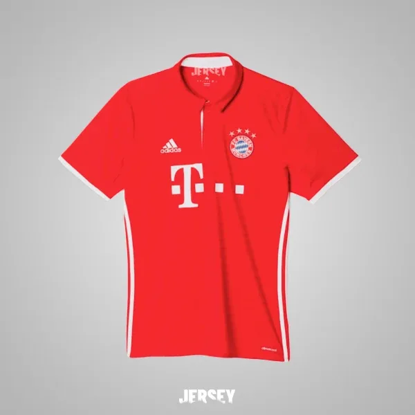 FC Bayern München Retro-Trikot 2016/17 Heim – Vorderseite