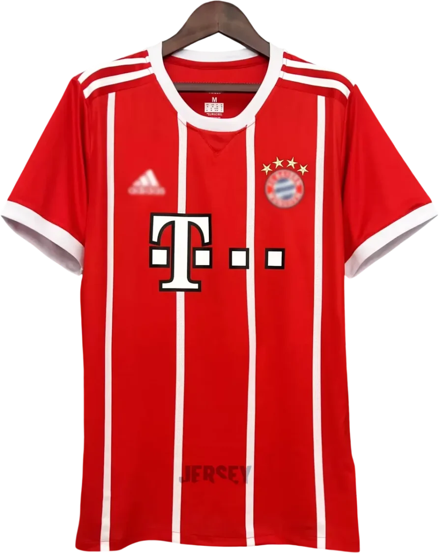 FC Bayern München Retro-Trikot 2017/18 Heim – Vorderseite