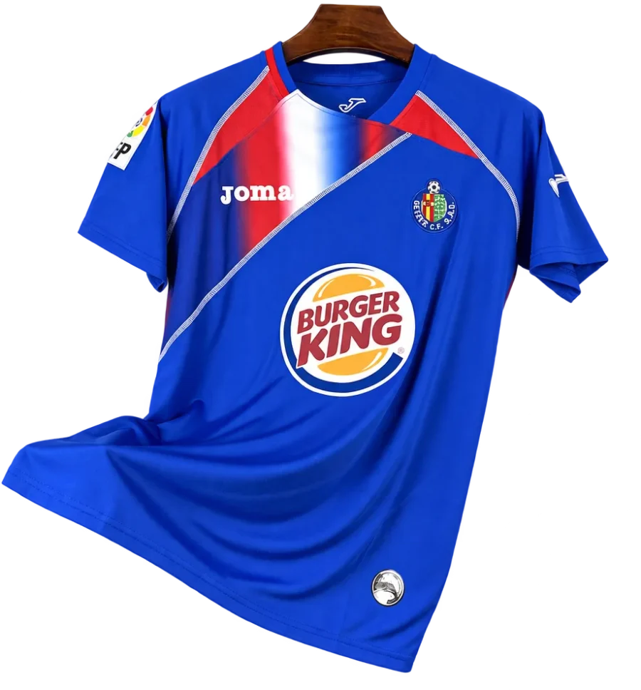 FC Getafe Retro-Trikot 2009/10 Heim – Vorderseite