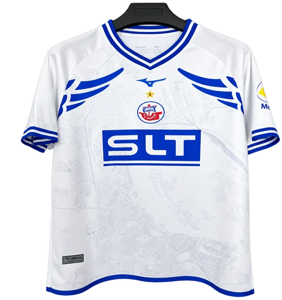 FC Hansa Rostock Retro-Trikot 2025/26 Auswärts – Vorderseite
