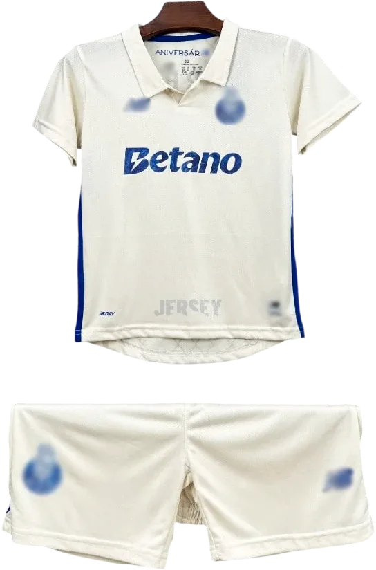 FC Porto Retro-Trikot 2025/26 Ausweich für Kinder – Vorderseite