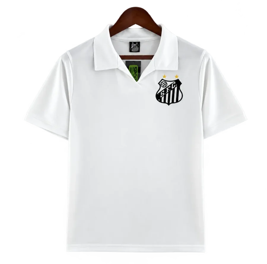 FC Santos Retro-Trikot 1970 Heim – Vorderseite