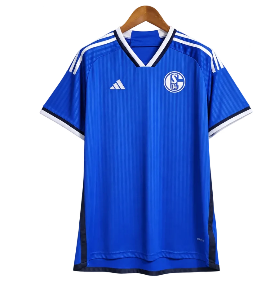 FC Schalke 04 Retro-Trikot 2023/24 Heim – Vorderseite