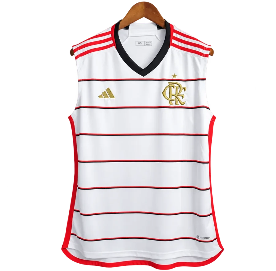 Flamengo Retro-Trikot 2023/24 Auswärts ärmellos – Vorderseite