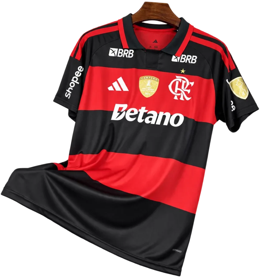 Flamengo Retro-Trikot 2026/27 Heim mit Sponsoren De Arrascaeta 10 – Vorderseite
