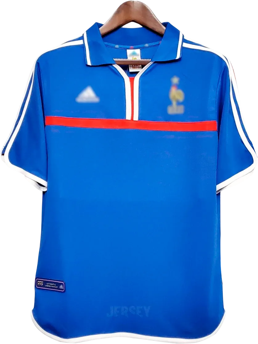 Frankreich Retro-Trikot 2000 Heim – Vorderseite