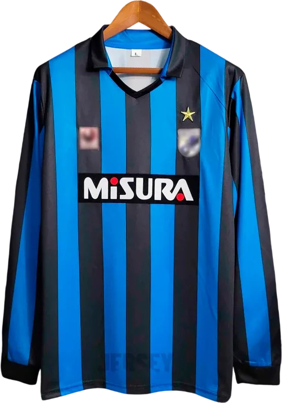 Inter Mailand Retro-Trikot 1988–90 Heim – Vorderseite