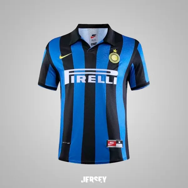 Inter Mailand Retro-Trikot 1998/99 Heim – Vorderseite