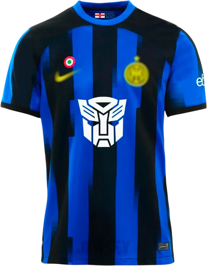 Inter Mailand Retro-Trikot 2023/24 Heim Transformers – Vorderseite