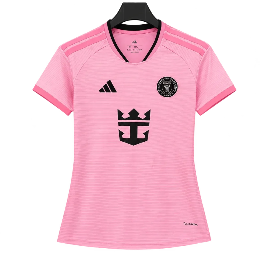 Inter Miami Retro-Trikot 2026 Heim Frauen klassischer Schnitt – Vorderseite