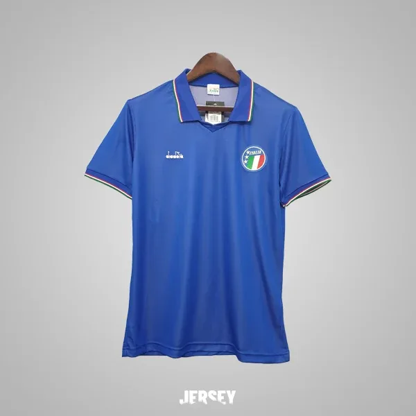 Italien Retro-Trikot 1990 Heim – Vorderseite
