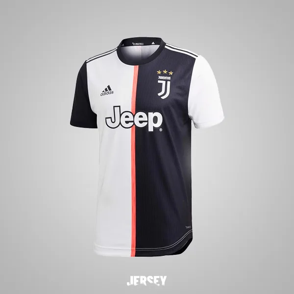 Juventus Turin Retro-Trikot 2019/20 Heim – Vorderseite