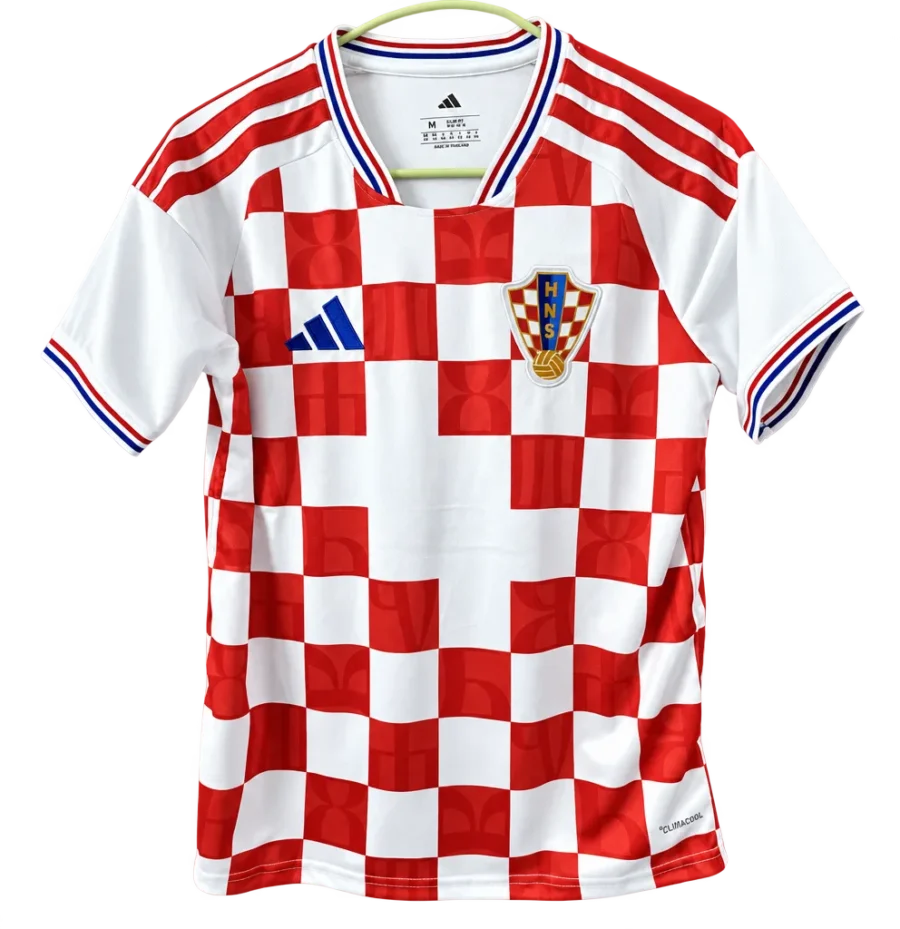 Kroatien Retro-Trikot 2026 Heim Adidas – Vorderseite