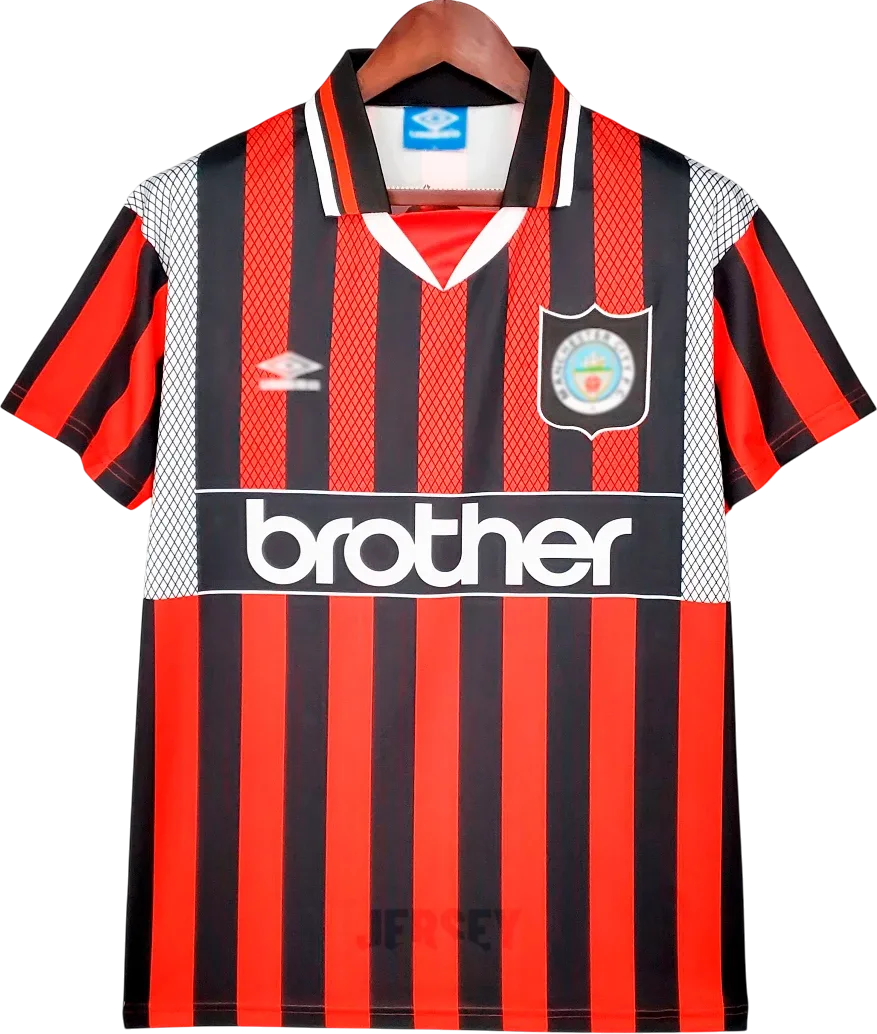 Manchester City Retro-Trikot 1994/95 Auswärts – Vorderseite