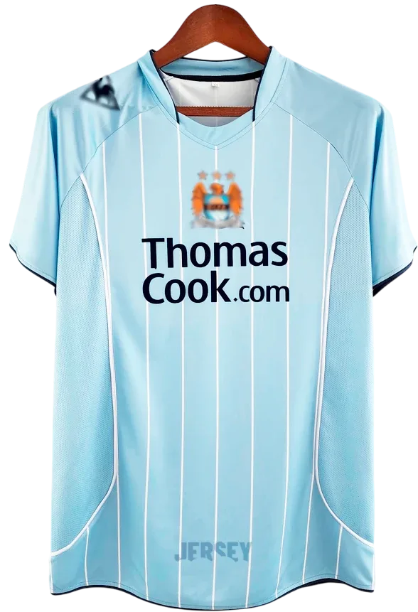 Manchester City Retro-Trikot 2007/08 Heim – Vorderseite