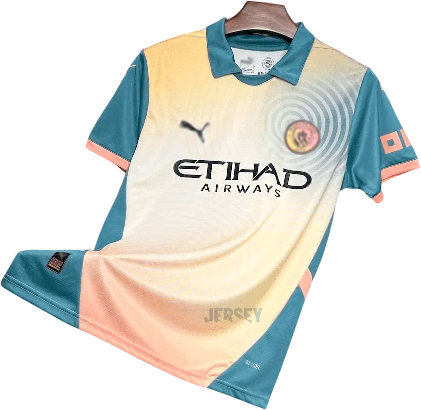 Manchester City Retro-Trikot 2024/25 Viertes Trikot – Vorderseite