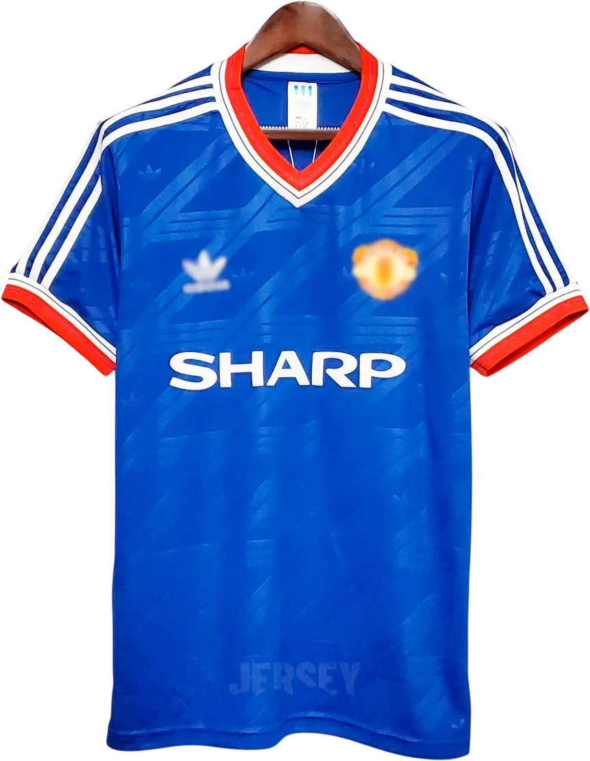 Manchester United Retro-Trikot 1986/87 Ausweich – Vorderseite