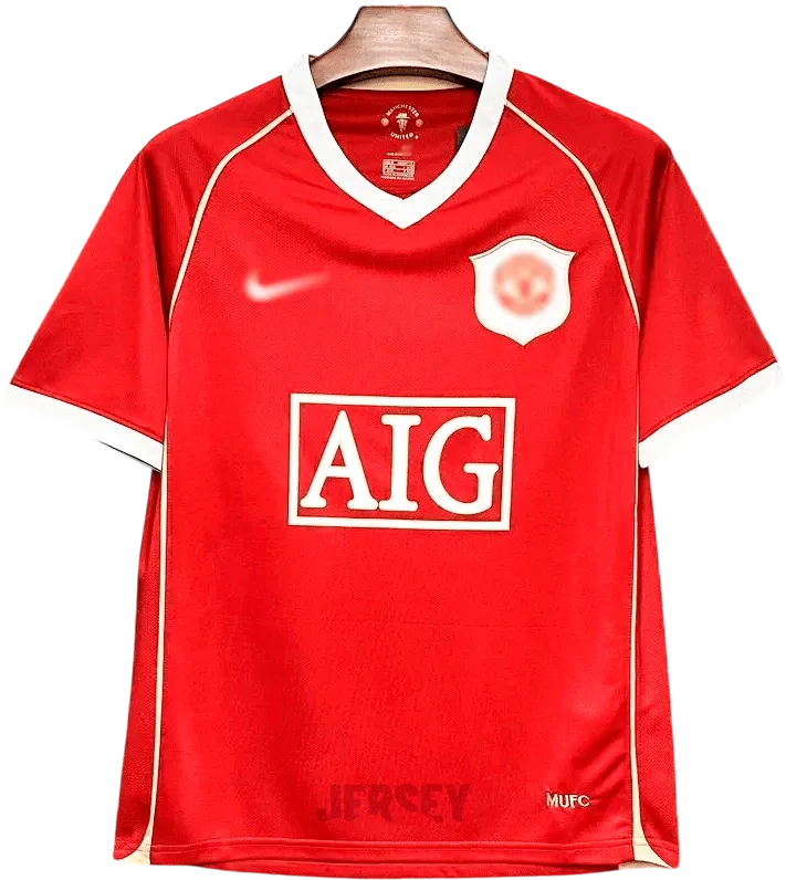 Manchester United Retro-Trikot 2006/07 Heim – Vorderseite