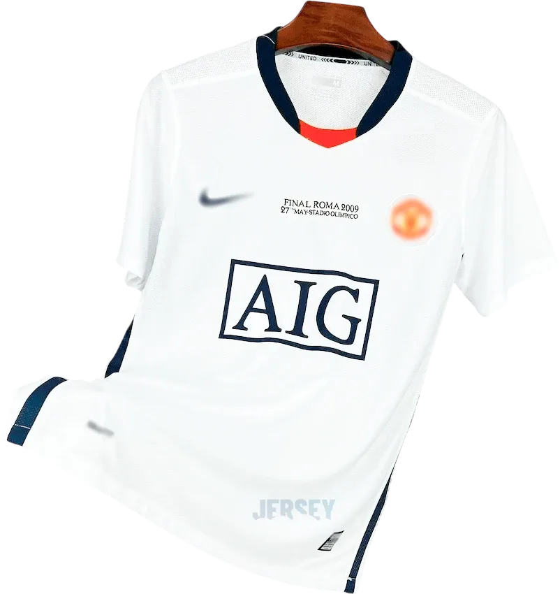 Manchester United Retro-Trikot 2008/09 Auswärts – Vorderseite