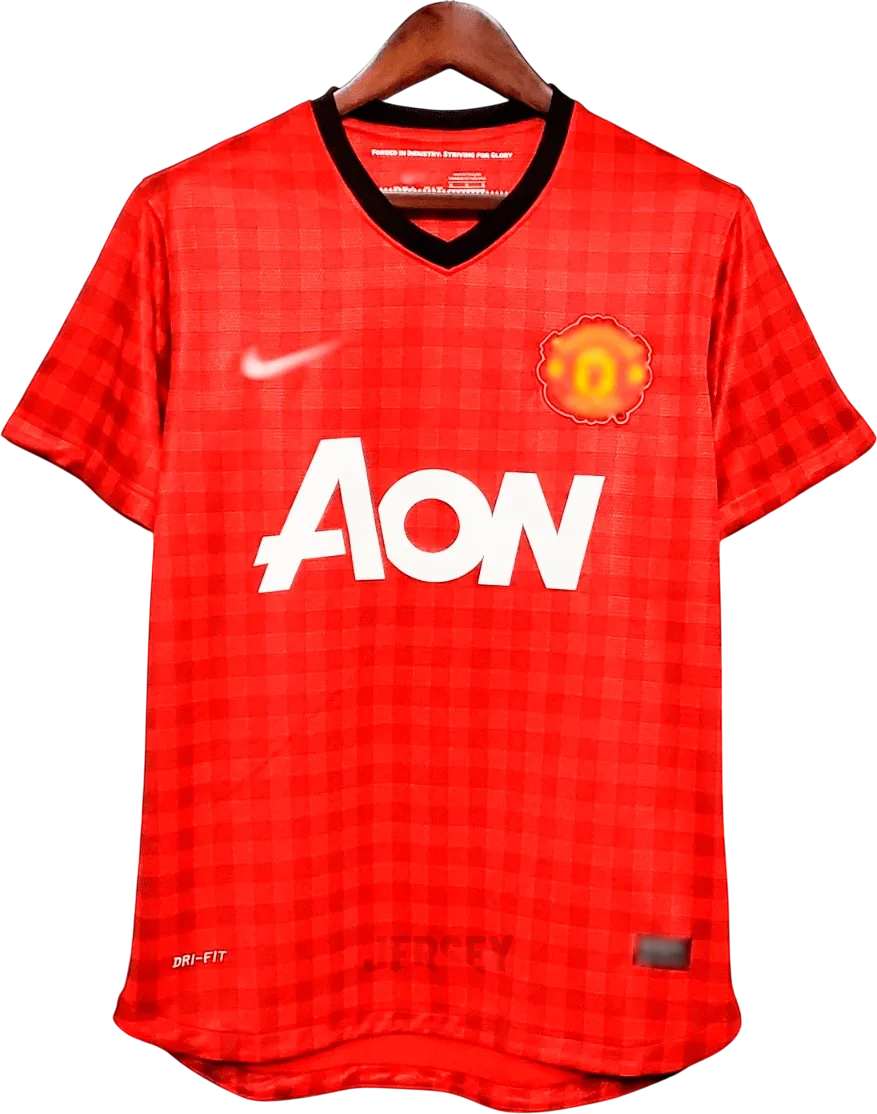 Manchester United Retro-Trikot 2012/13 Heim – Vorderseite