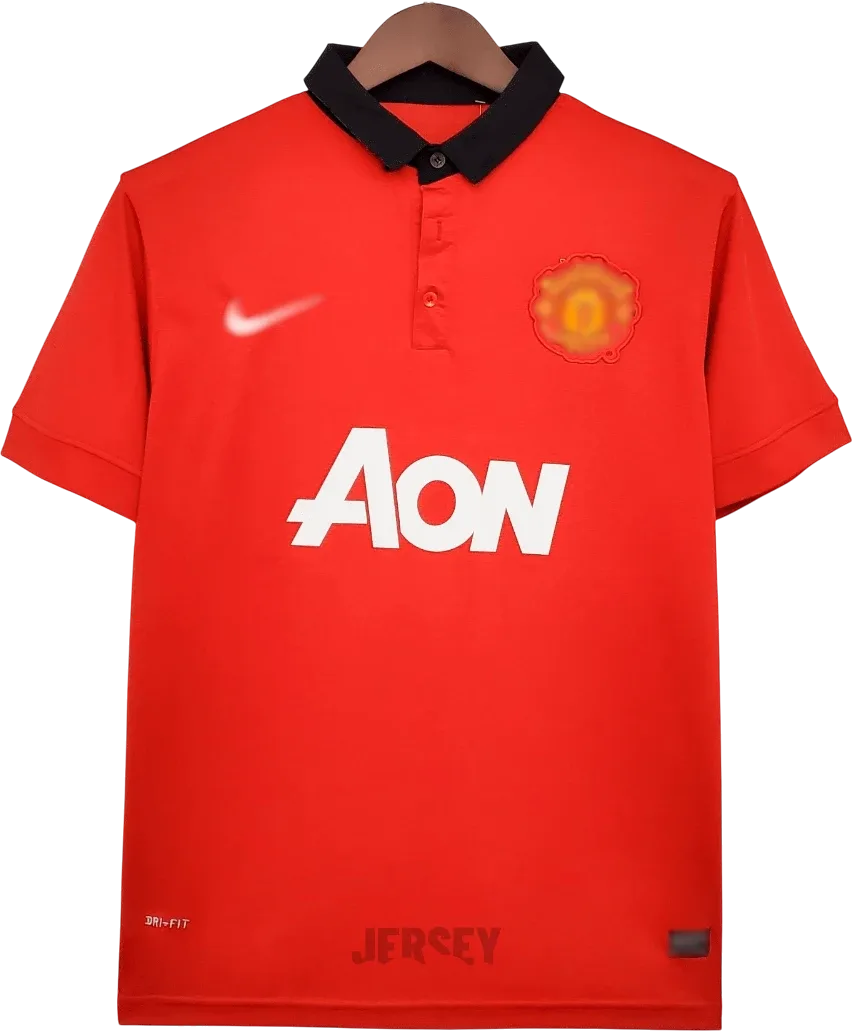 Manchester United Retro-Trikot 2013/14 Heim – Vorderseite