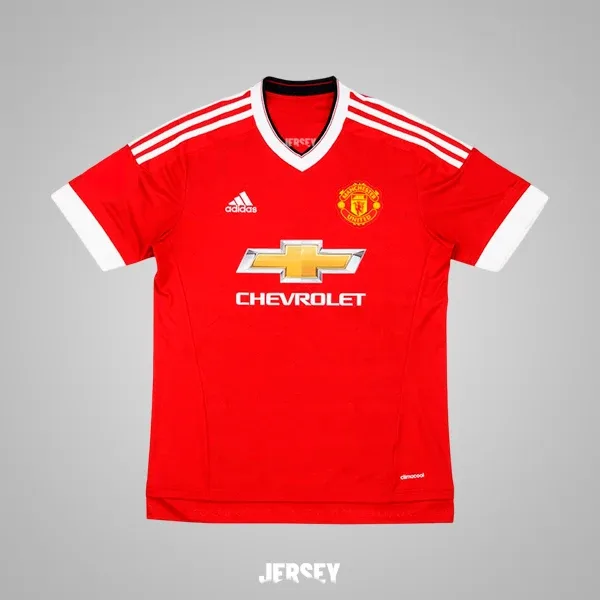 Manchester United Retro-Trikot 2015/16 Heim – Vorderseite