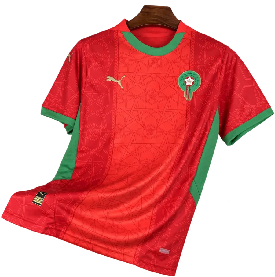 Marokko Retro-Trikot 2024 Heim – Vorderseite