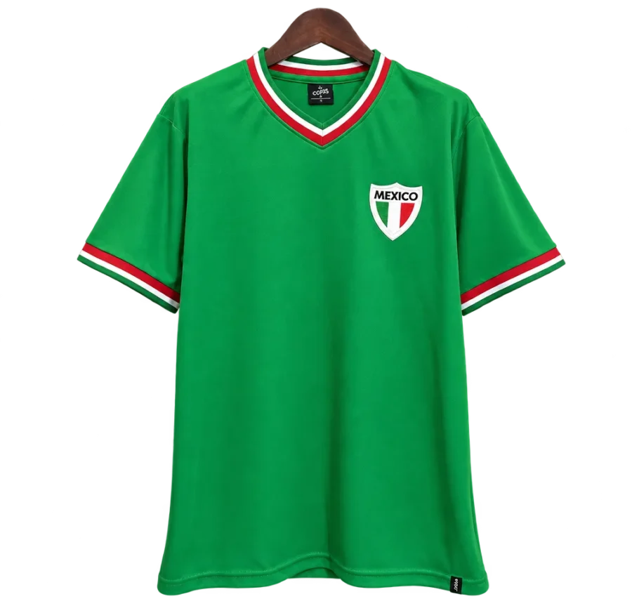 Mexiko Retro-Trikot 1970 Heim – Vorderseite