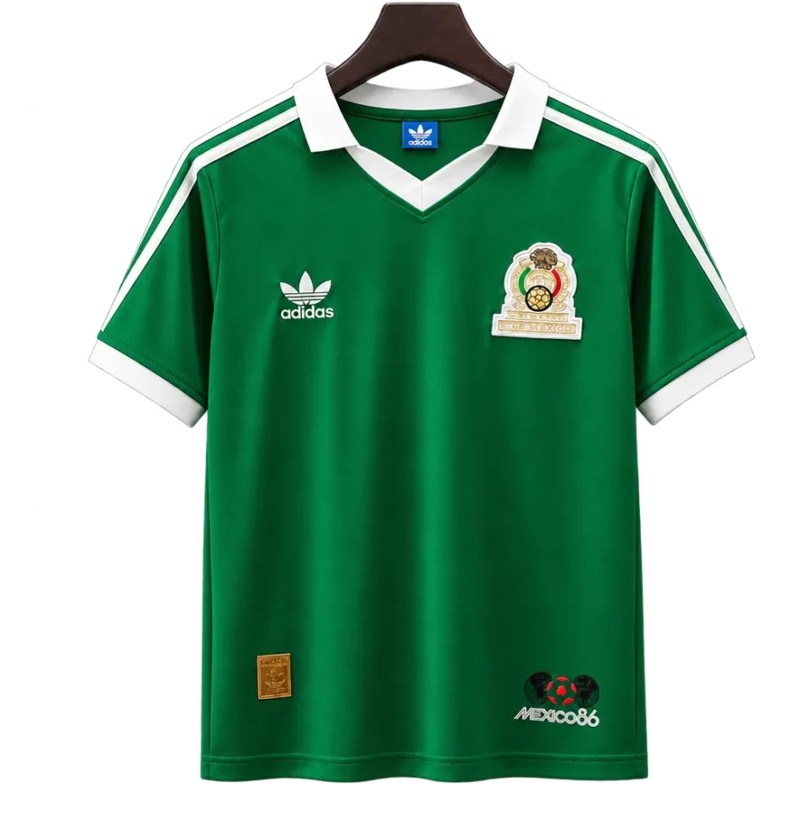 Mexiko Retro-Trikot 1986 Heim – Vorderseite