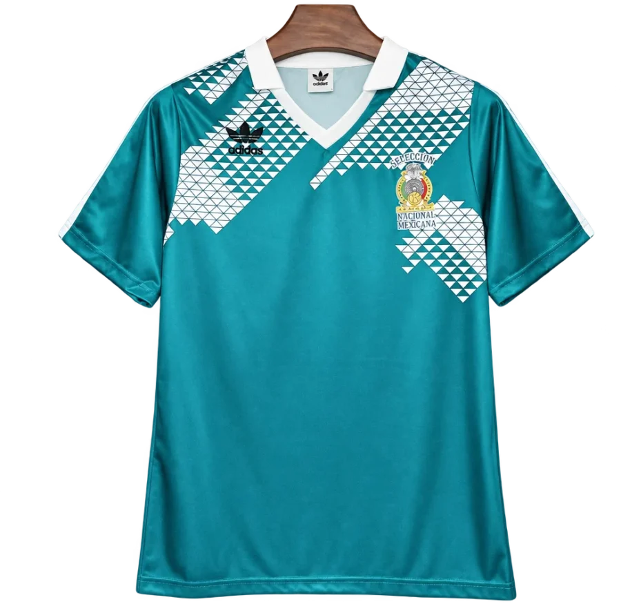 Mexiko Retro-Trikot 1990 Heim – Vorderseite
